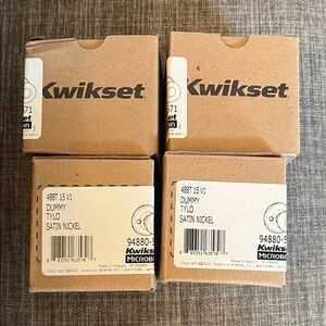 Kwikset Satin Nickel Dummy Door Lever - 4 Pack